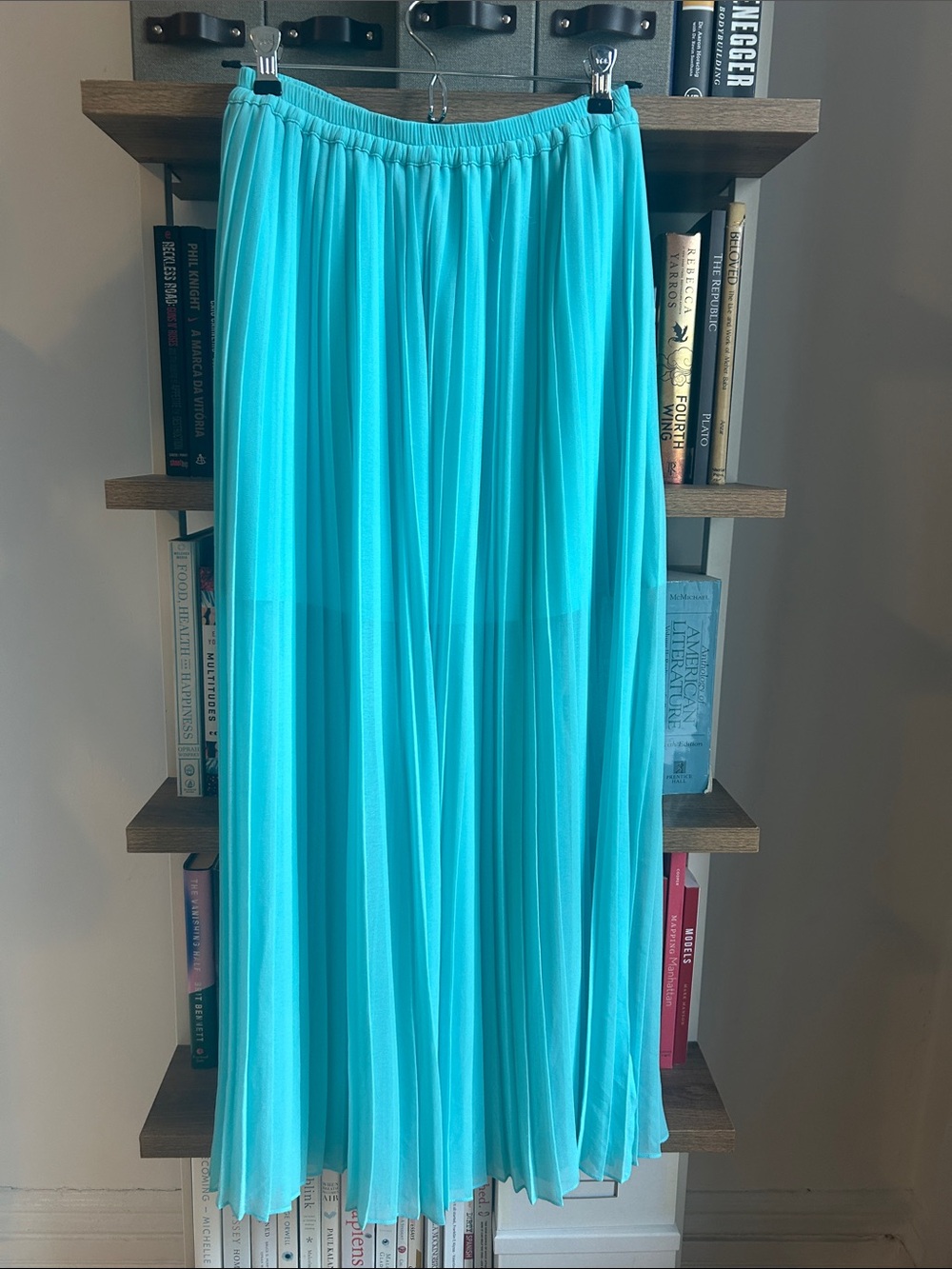 Victoria's Secret Pleated Maxi Skirt - Turquoise